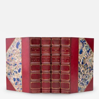 4 Volumes George Rawlinson the History of Herodotus