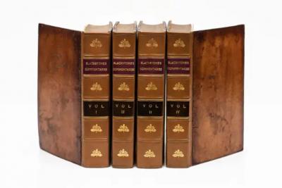4 Volumes Sir William Blackstone Commentaries on the Laws of England 