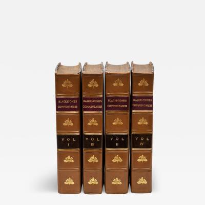 4 Volumes Sir William Blackstone Commentaries on the Laws of England 