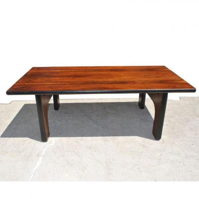 40 Solid Brazilian Rosewood Coffee Table in the Style of Sergio Rodriques