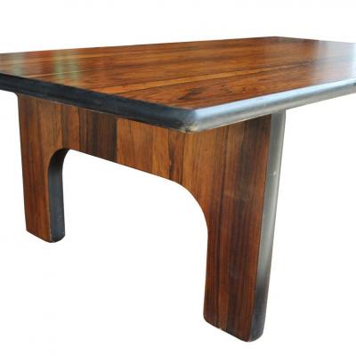 40 Solid Brazilian Rosewood Coffee Table in the Style of Sergio Rodriques