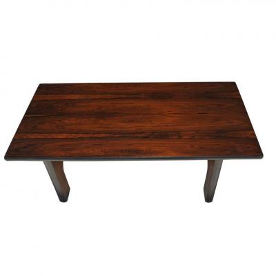 40 Solid Brazilian Rosewood Coffee Table in the Style of Sergio Rodriques