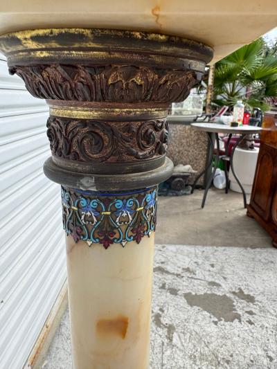 41 Onyx With Bronze Accents and Champleve Enameling