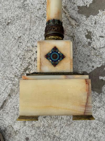 41 Onyx With Bronze Accents and Champleve Enameling