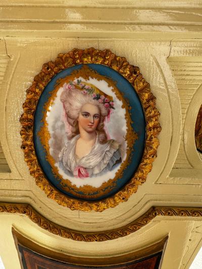 44 Hand Painted and Carved with Gilt Bronze Ormolu Pedestal