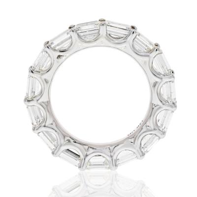 5 50CTS HORIZONTAL EMERALD CUT DIAMOND ETERNITY ETERNITY BAND