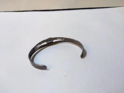 5 Solid Sterling Silver Bracelet with Turquoise Setting