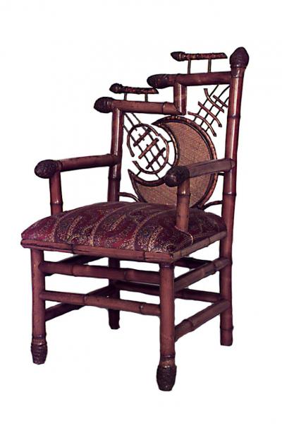 5 piece English Victorian bamboo salon set