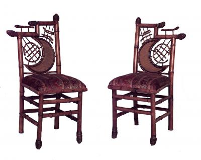 5 piece English Victorian bamboo salon set