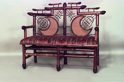 5 piece English Victorian bamboo salon set