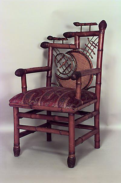 5 piece English Victorian bamboo salon set