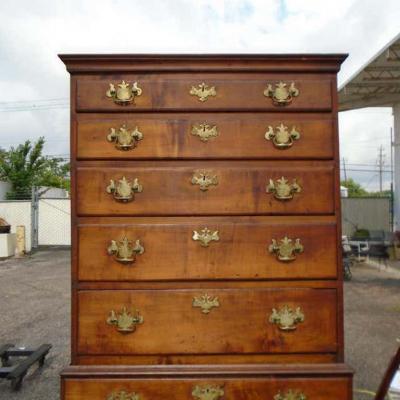 6 5 Late 19th Century English George III Graduated Chest of Drawers