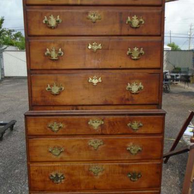 6 5 Late 19th Century English George III Graduated Chest of Drawers