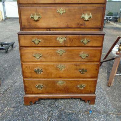 6 5 Late 19th Century English George III Graduated Chest of Drawers