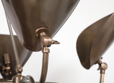 6 ARM OIL RUBBED BRONZE CHANDELIER