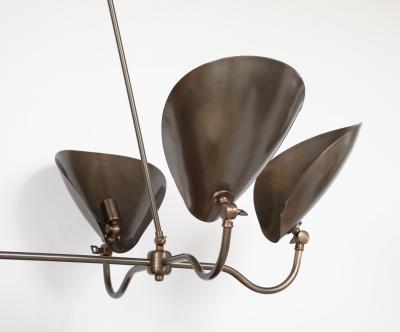 6 ARM OIL RUBBED BRONZE CHANDELIER