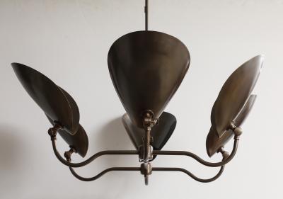 6 ARM OIL RUBBED BRONZE CHANDELIER