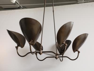 6 ARM OIL RUBBED BRONZE CHANDELIER
