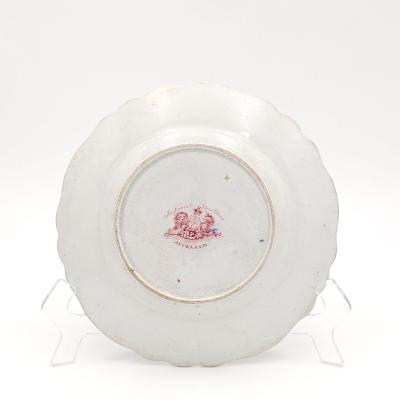 6 Auckland Pattern Ridgeway Ironstone Dinner Plates England circa 1835