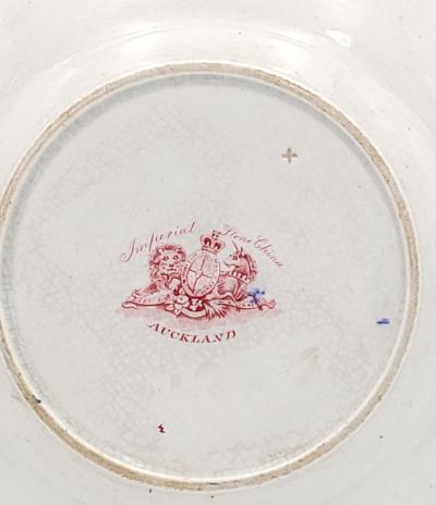 6 Auckland Pattern Ridgeway Ironstone Dinner Plates England circa 1835