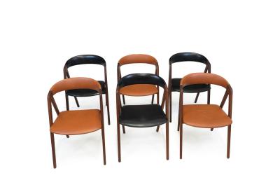 6 Danish A frame Walnut Dining Chairs 24 available 