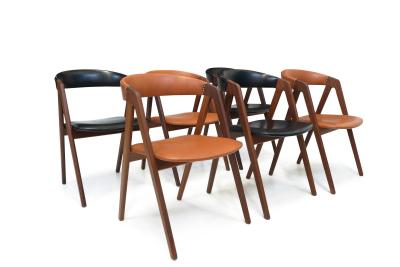 6 Danish A frame Walnut Dining Chairs 24 available 