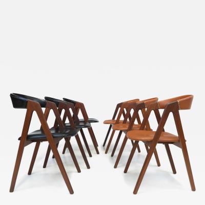 6 Danish A frame Walnut Dining Chairs 24 available 