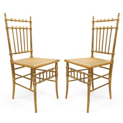 6 French Victorian Ballroom Side Chairs