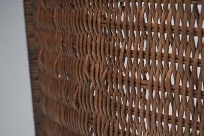 6 Iron and Rattan Chairs Brazil 1960s