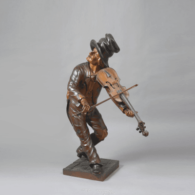 Figure of a Violin Player c 1850 1865