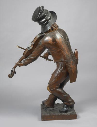 Figure of a Violin Player c 1850 1865