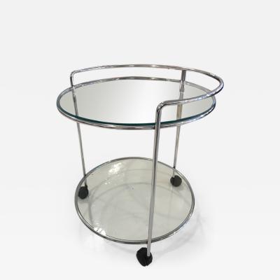 70 s chrome bar cart