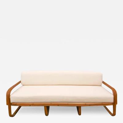 70s Bamboo Sofa Lined with Dedar Textile