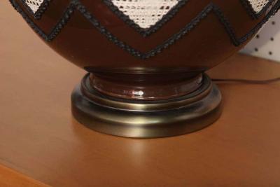 70s Glass Globe Table Lamps