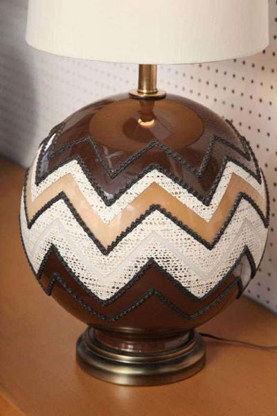 70s Glass Globe Table Lamps