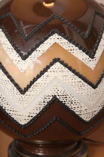 70s Glass Globe Table Lamps