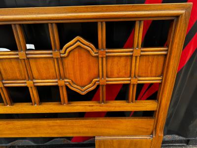 79 Mid Century 3 Diamond Walnut Headboard