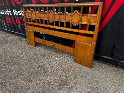 79 Mid Century 3 Diamond Walnut Headboard