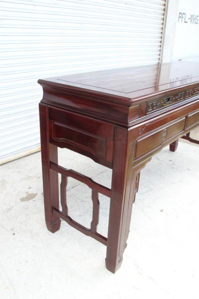 7ft Chinese Chippendale Console or Bar