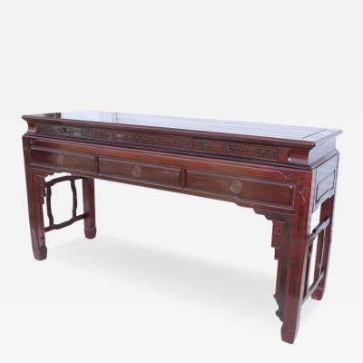 7ft Chinese Chippendale Console or Bar