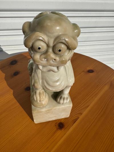 8 Soapstone Foo Dog Sculpture