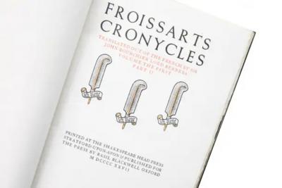 8 Volumes Jean Froissart Froissarts Chronicles 