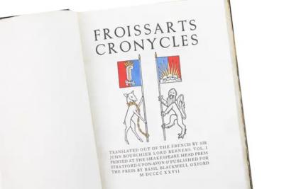 8 Volumes Jean Froissart Froissarts Chronicles 