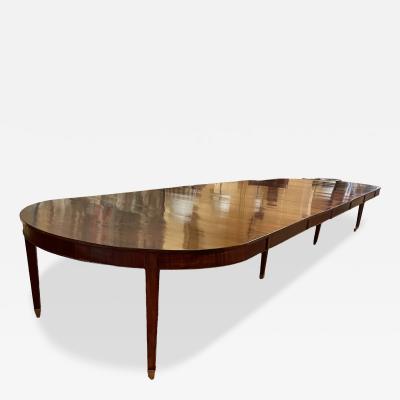 8 foot Louis XVI Mahogany Dining Table Of 5 30m Long