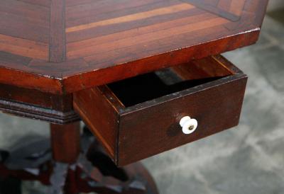 8 sided American Folk Art Table