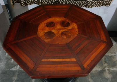 8 sided American Folk Art Table
