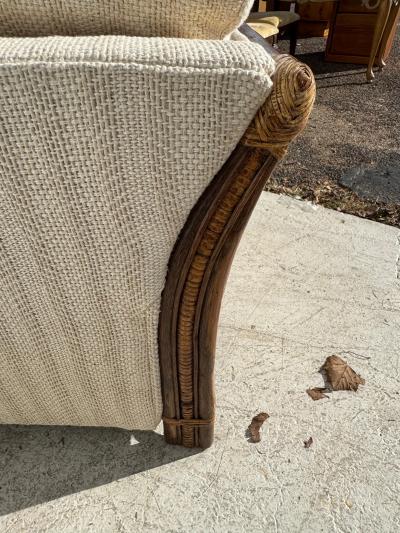 83 Boho Chic 3 Seat Bamboo and Rattan Sofa