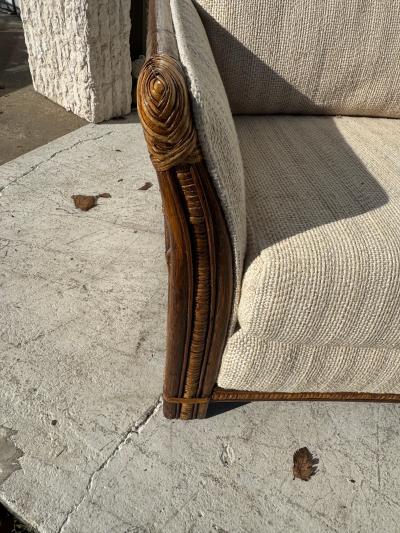 83 Boho Chic 3 Seat Bamboo and Rattan Sofa