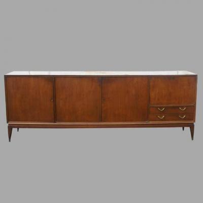 8FT Vintage Wood Credenza Breakfront Sideboard Buffet