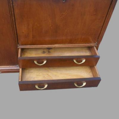 8FT Vintage Wood Credenza Breakfront Sideboard Buffet